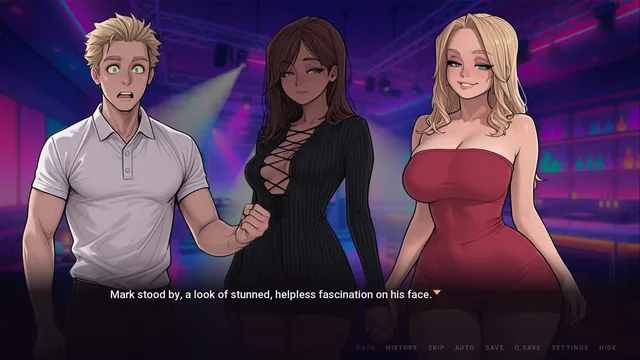 Mark meets Lisa and Rachel on the dance floor